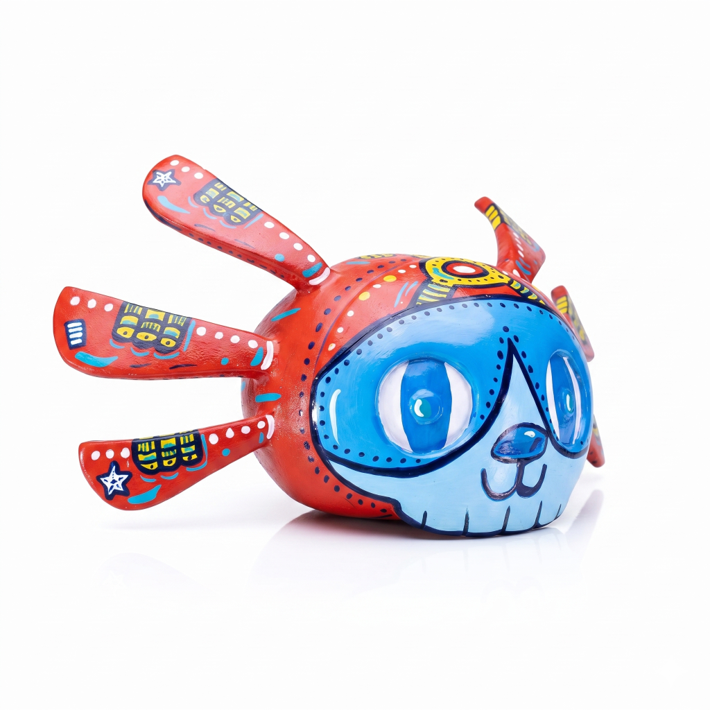 art toy AstroGato por Sandra Layon Mexico