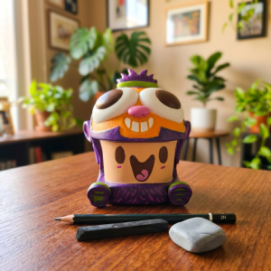 art toy por Sandra Layon Niño Monito