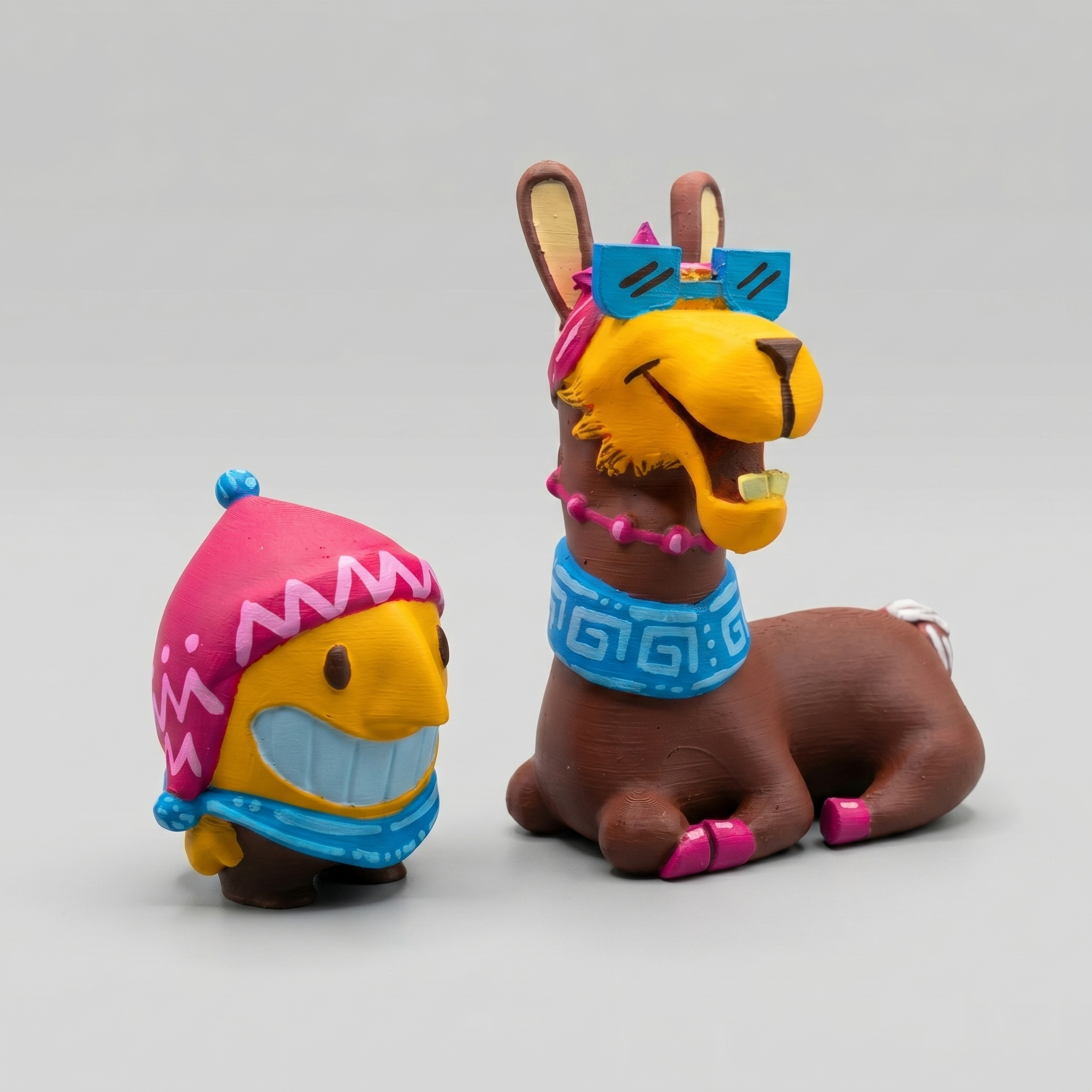 artToy Pepe Llama y Kusi por Sandra Layon