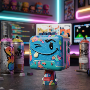 art toy por Ilustronauta y Layon Sonny Serie Makinitas