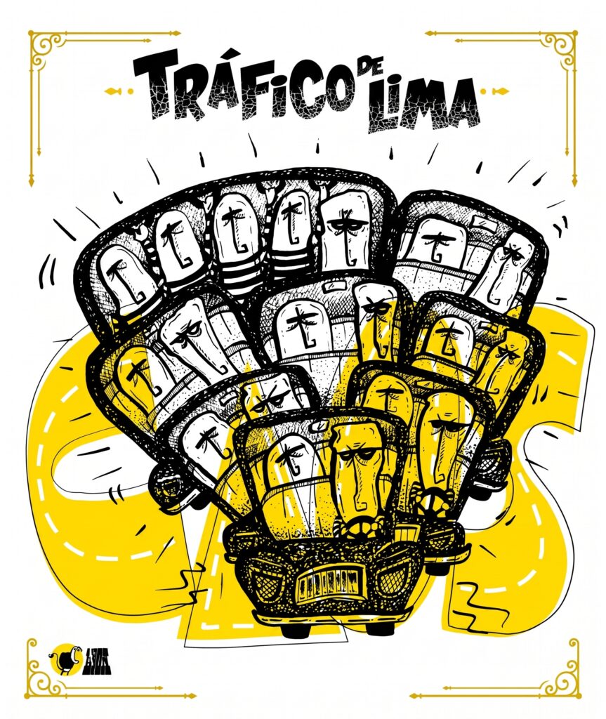 ilustración Lima en el tráfico de Lima