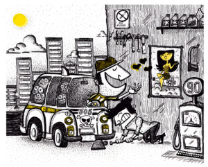 Ilustraciones sobre Lima y sus calles, costumbres, sus comidas.