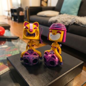 art toy por Sandra Layon Umaoksa y SafiMoche Jaguara